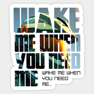 Halo game quotes - Master chief - Spartan 117 - WQ01-v1 Sticker